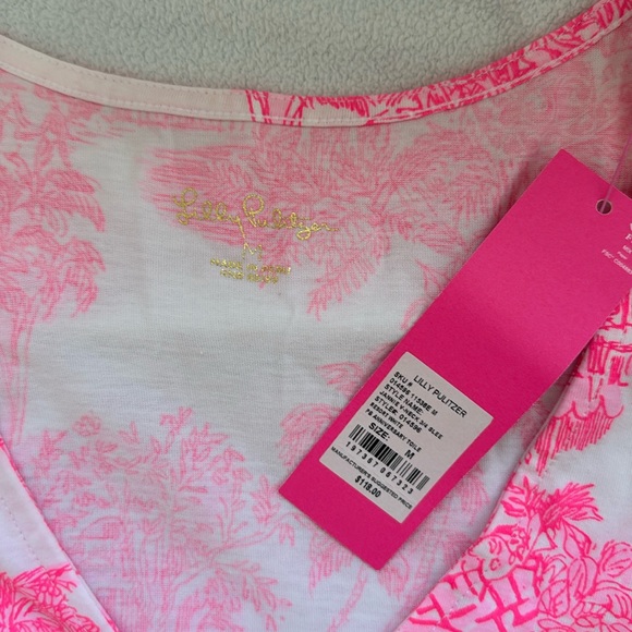 Lilly Pulitzer Vibrant Pink and White Mini Dress - Picture 4 of 5